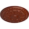 Ekena Millwork Colton Ceiling Medallion (Fits Canopies up to 4 3/4"), Hand-Painted Firebrick, 15 3/4"OD x 1 1/2"P CM15CNFIF - alternate 2